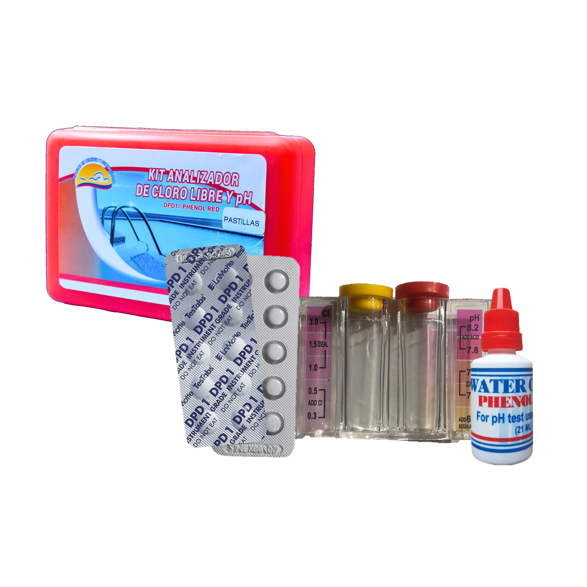 Medidor de Cloro Libre y pH con Pastillas DPD1